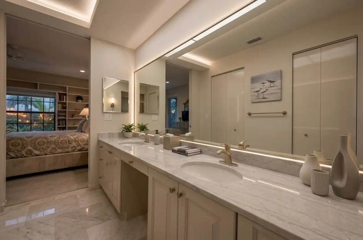 Condo bathroom after renovation - Cutting Edge Kitchen and Bath