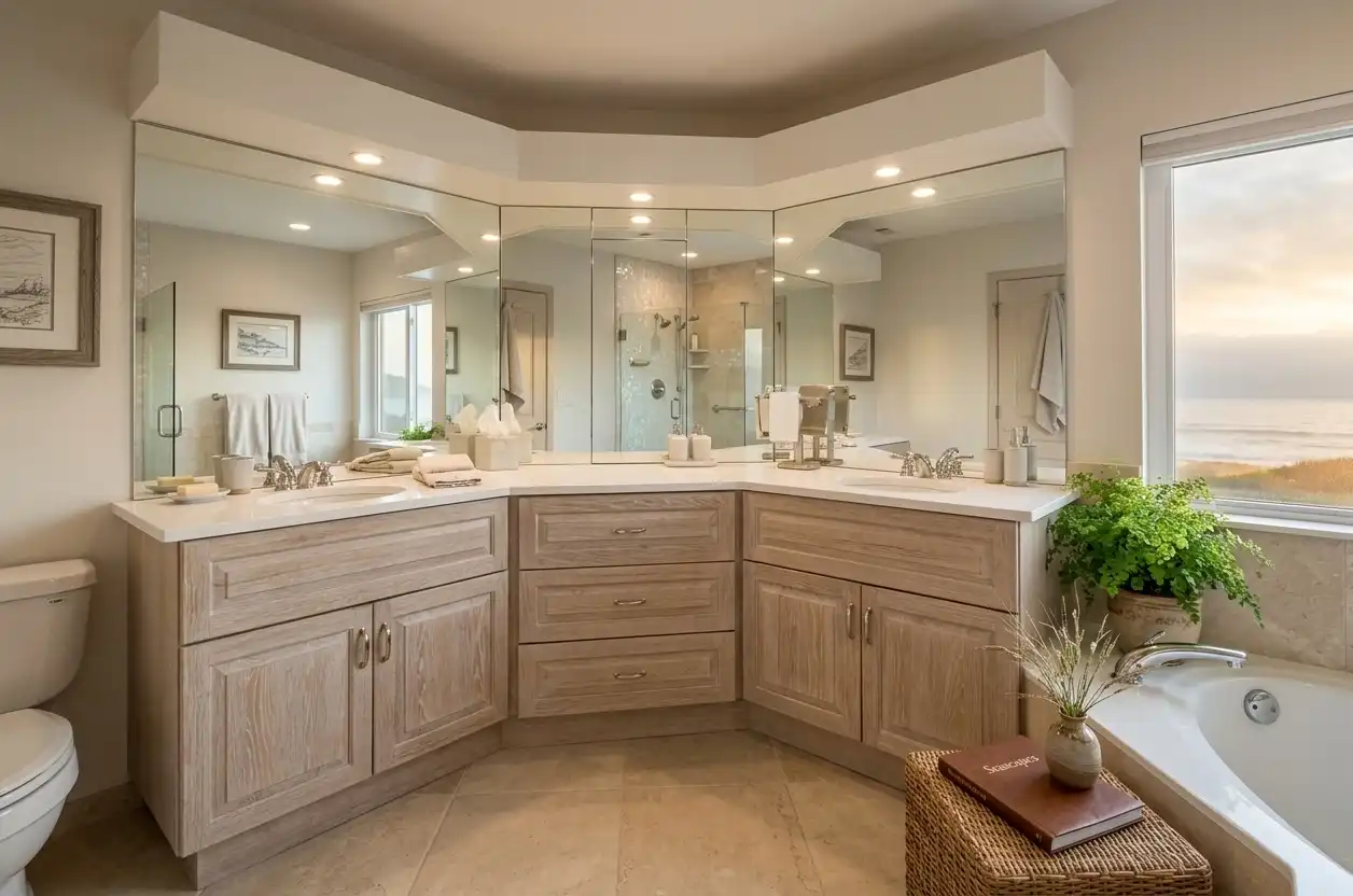 Condo bathroom after remodel - Cutting Edge Kitchen and Bath