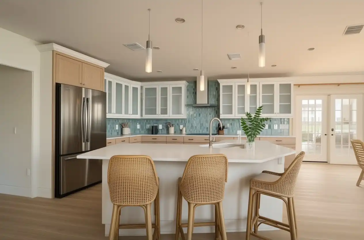 Pelican Bay Kitchen Remodel After — Cutting Edge Naples FL view 2