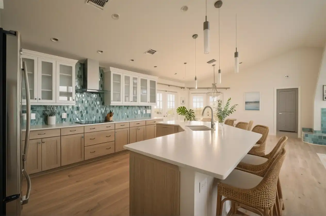 Pelican Bay Kitchen Remodel After — Cutting Edge Naples FL view 1