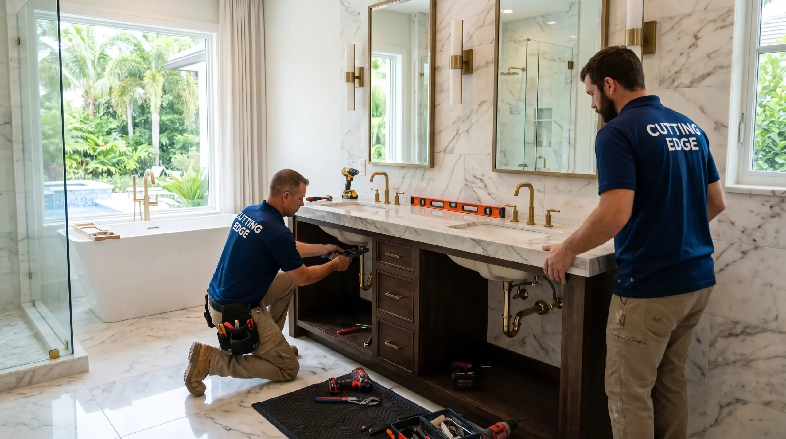 Bathroom Vanity Install by Cutting Edge Bonita Springs (4)