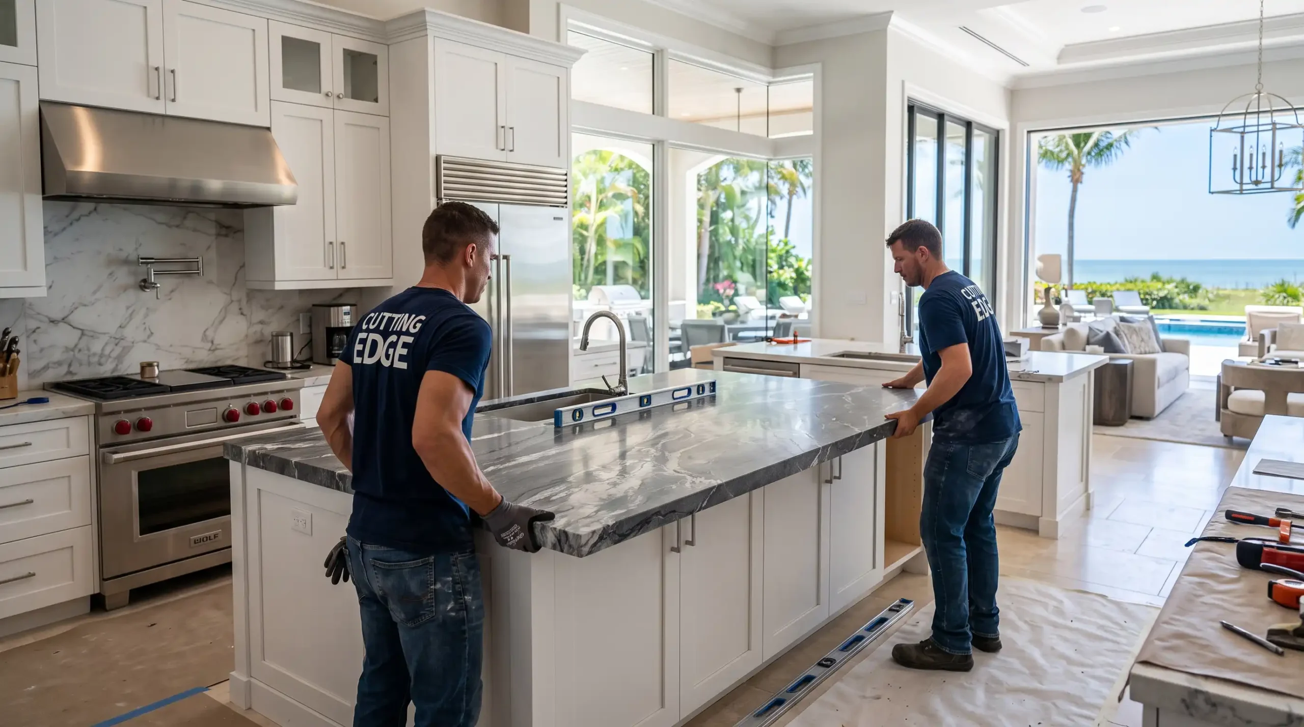 Countertop Installation & Replacement Bonita Springs FL — Quartz & Stone — Remodel by Cutting Edge