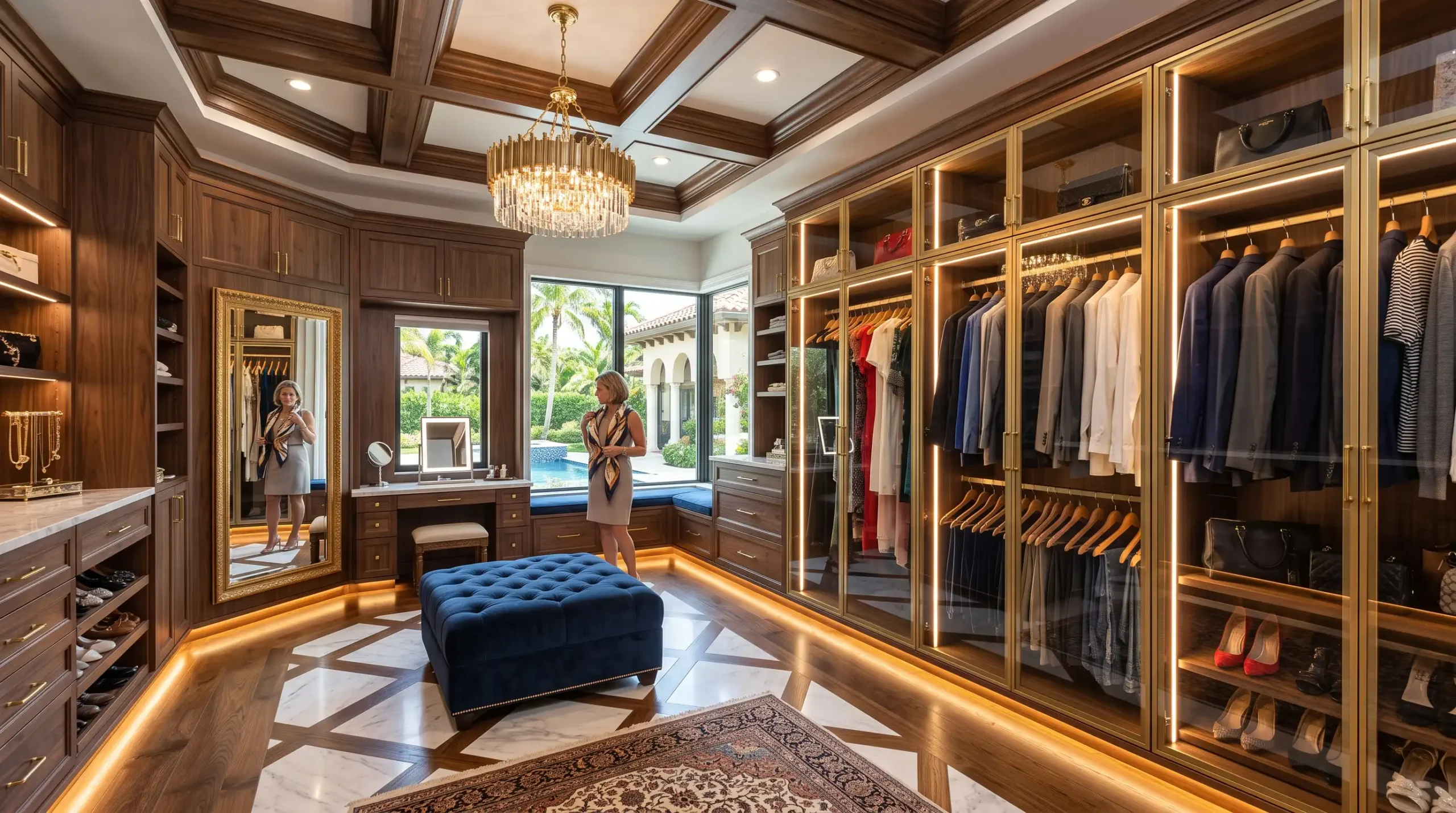 Custom Closet & Dressing Room Bonita Springs FL — Walk-In Builds — Remodel by Cutting Edge