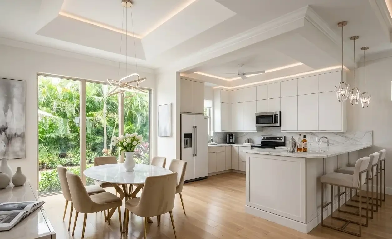 Inset Cabinetry With Transitional Or Estate Level Detailing Kitchen Remodel in Naples, FL by Cutting Edge Contractors project photo