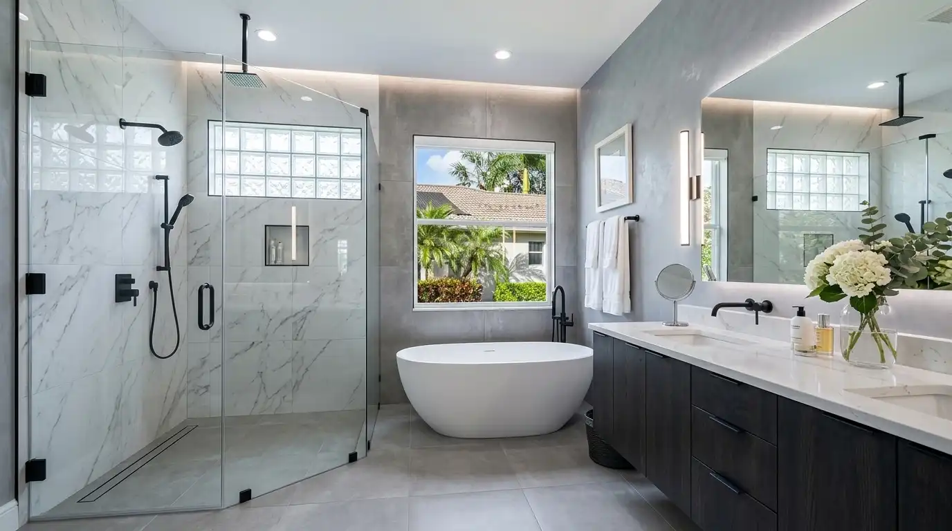 Palmira bathroom remodel — Cutting Edge Bonita Springs FL
