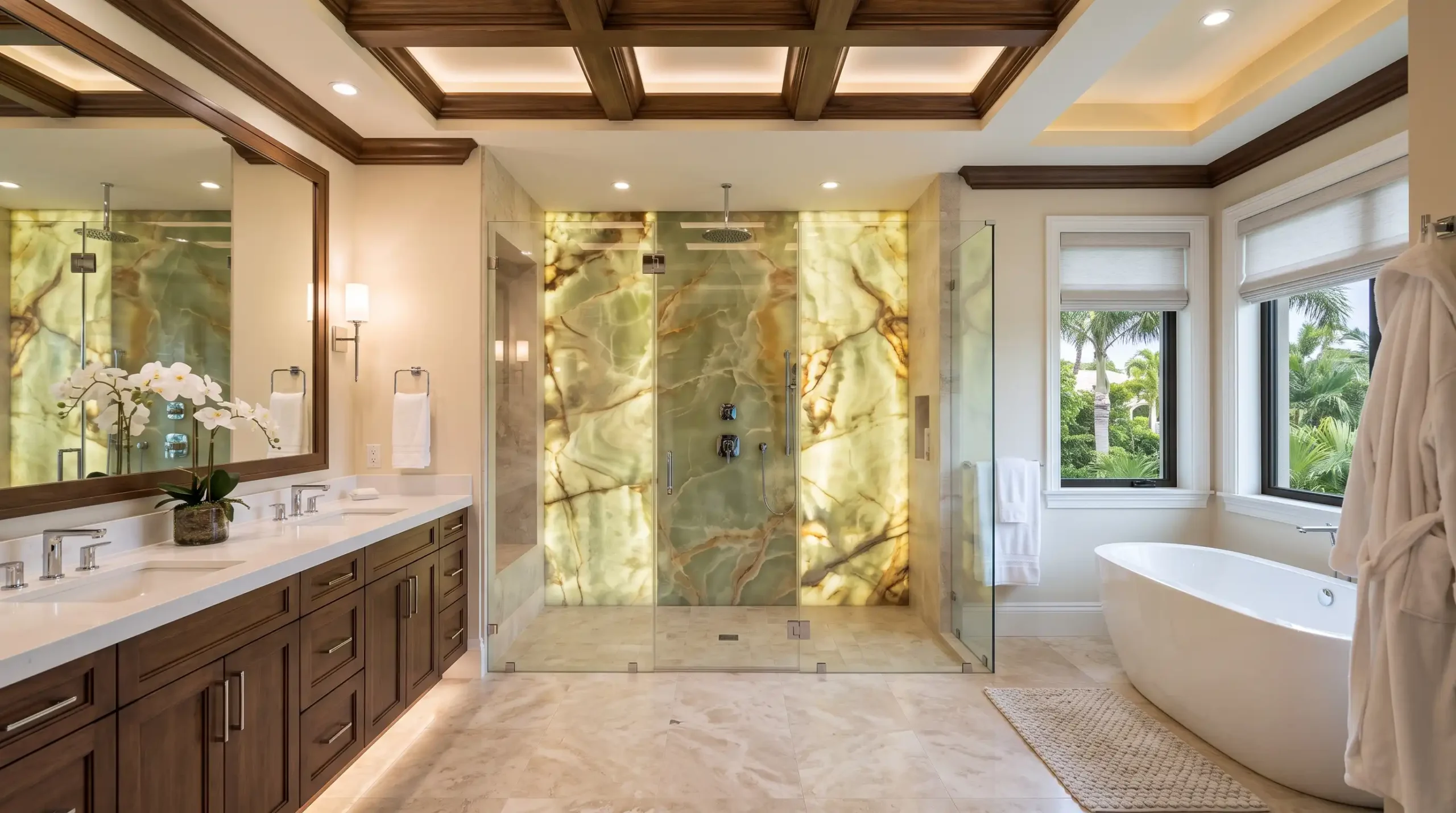 Designer Stone Panels Master Bathroom by Cutting Edge Bonita Springs (2)