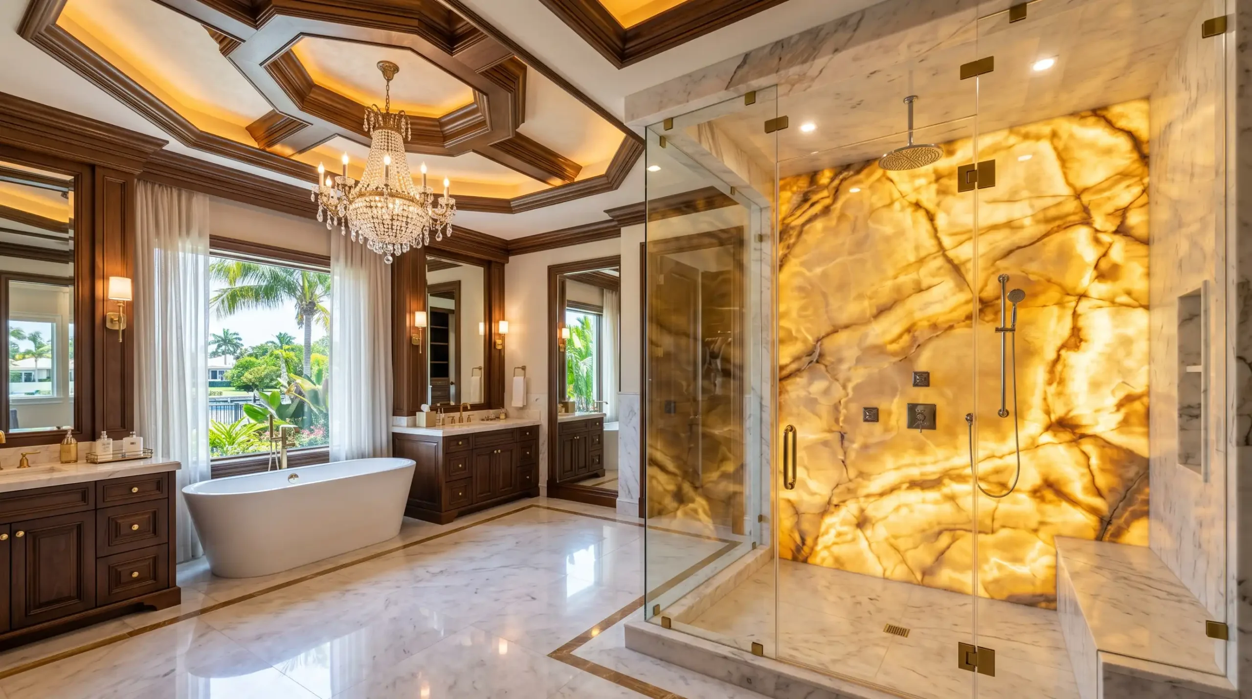 Designer Stone Panels Master Bathroom by Cutting Edge Bonita Springs (3)