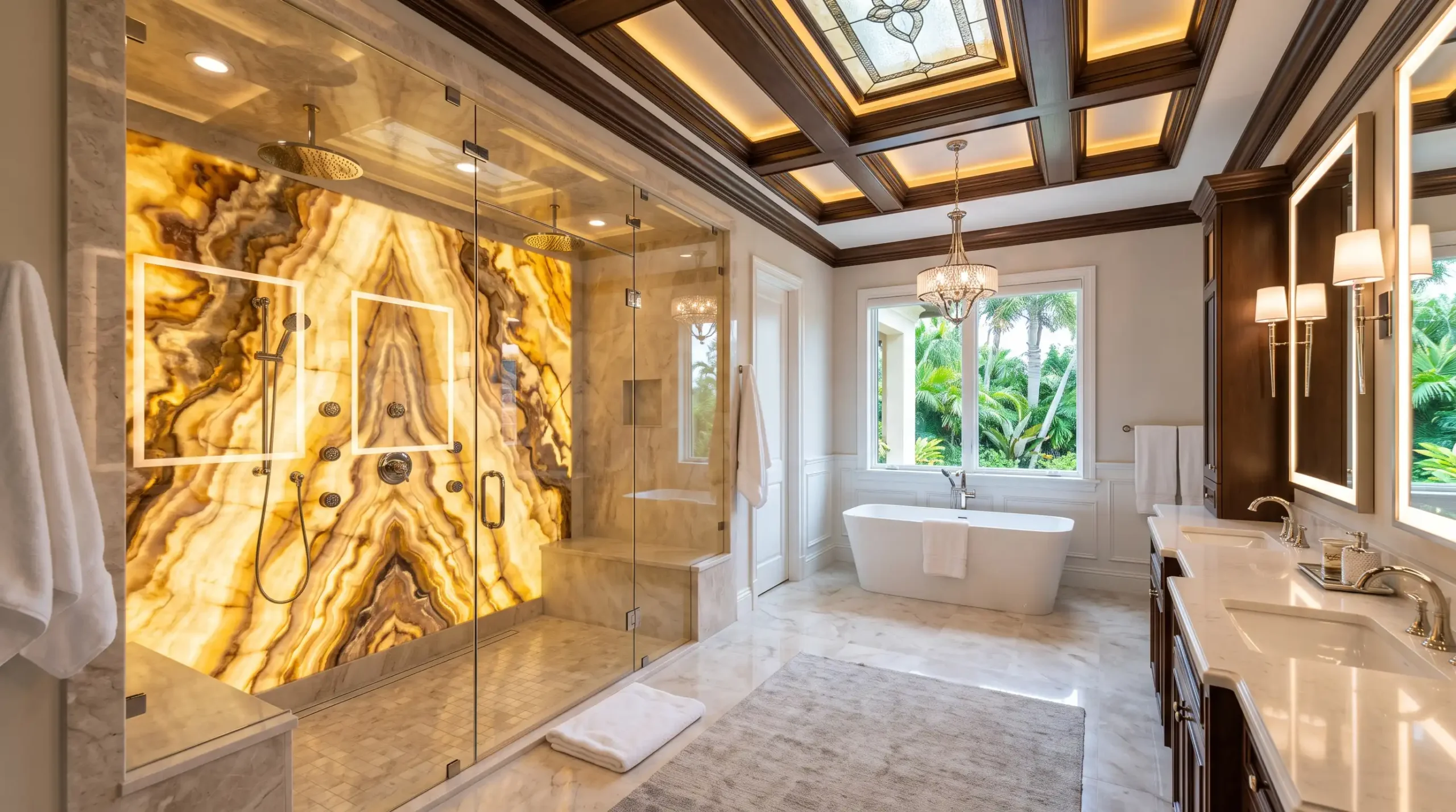 Designer Stone Panels Master Bathroom by Cutting Edge Bonita Springs (4)