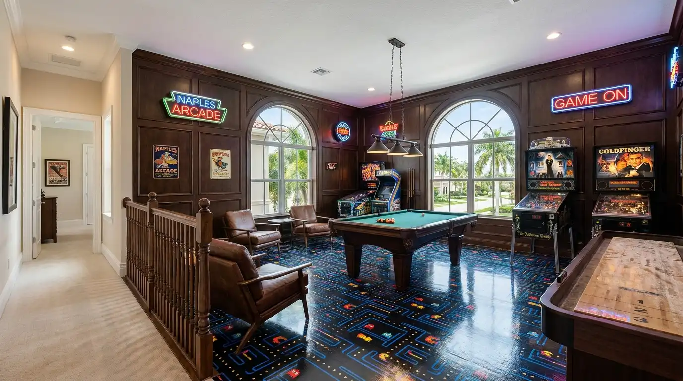 Game and billiards room - Bonita Springs FL