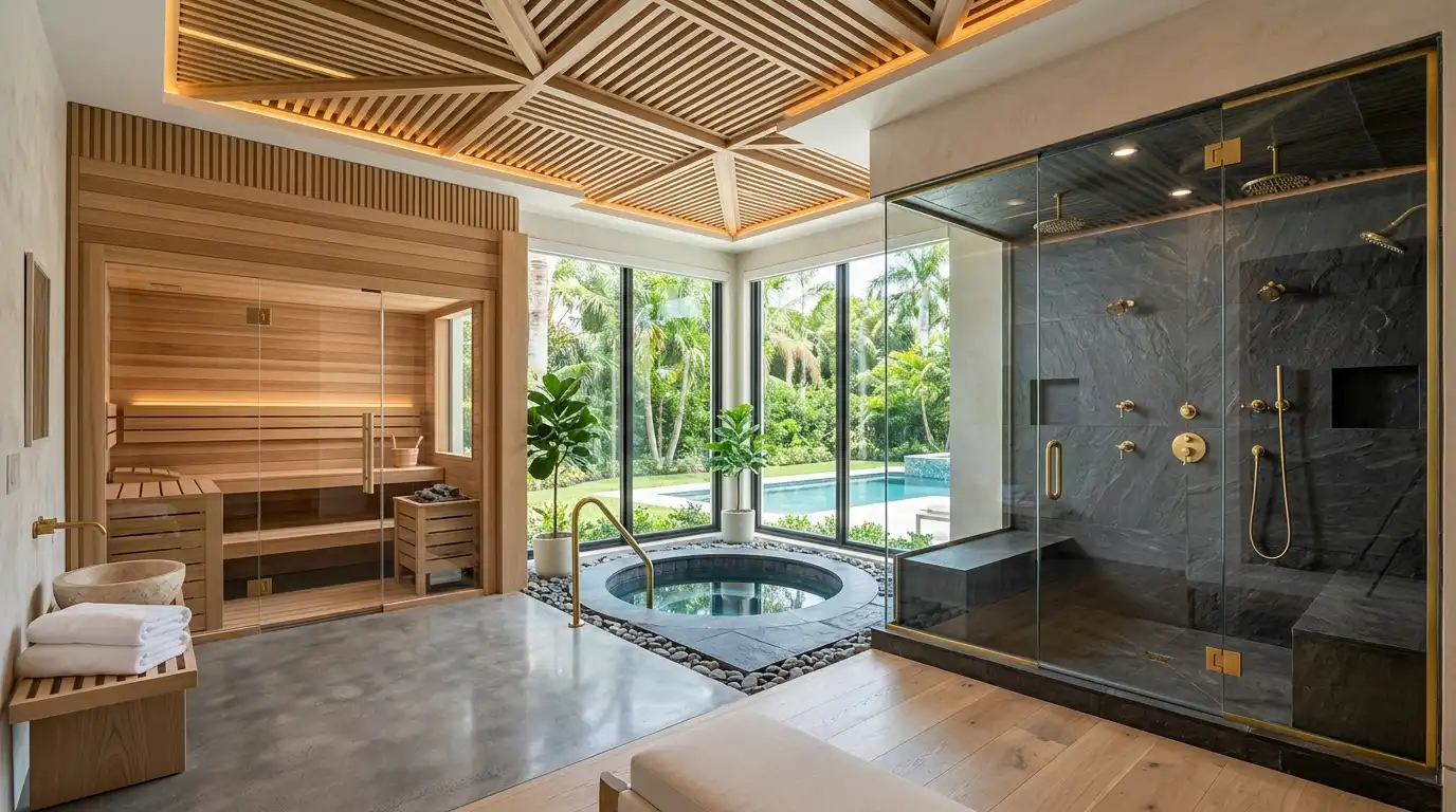 Home spa and sauna - Bonita Springs FL