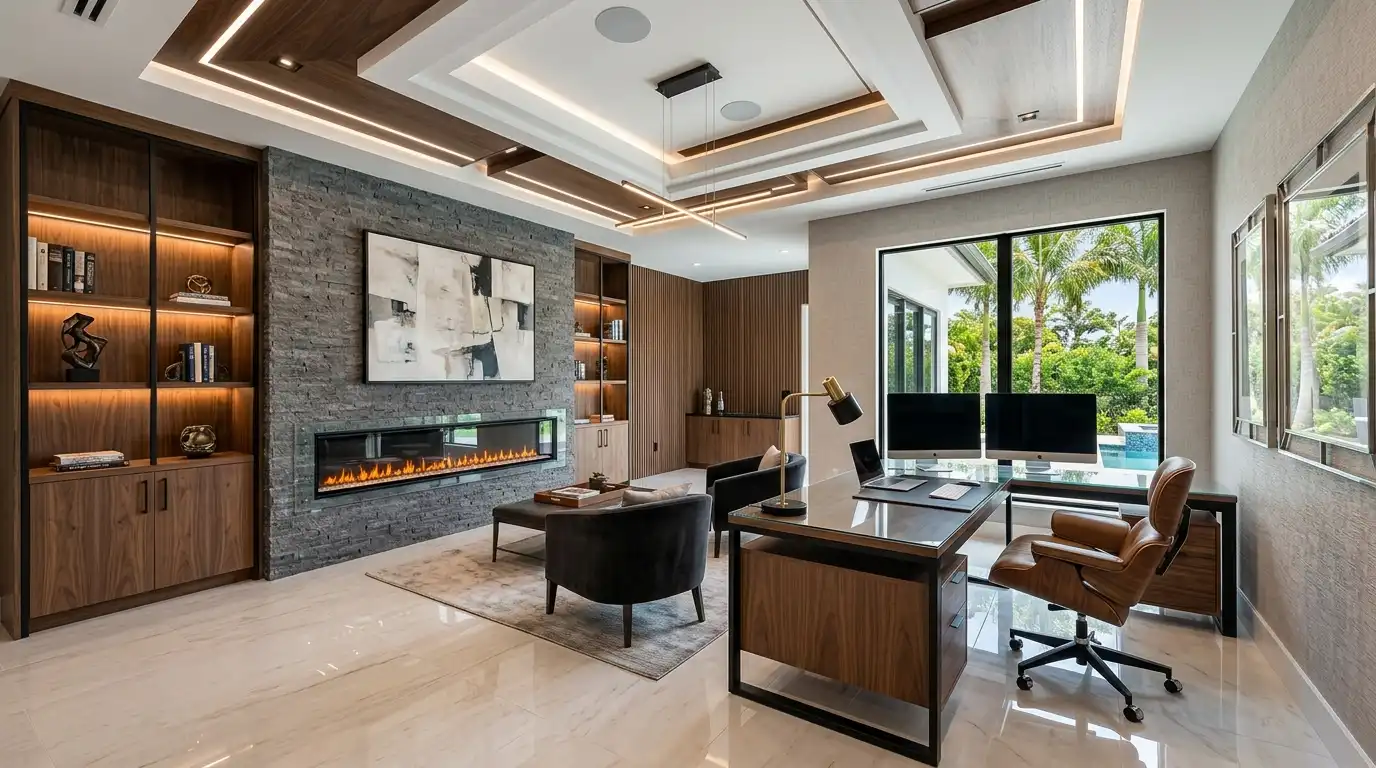 Custom home office - Bonita Springs FL